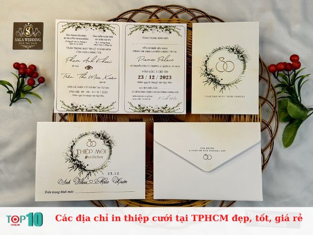 Các địa chỉ in thiệp cưới tại TPHCM đẹp, tốt, giá rẻ