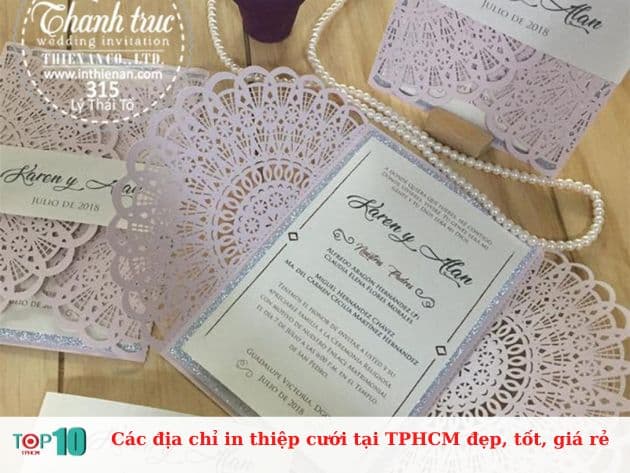 Các địa chỉ in thiệp cưới tại TPHCM đẹp, tốt, giá rẻ