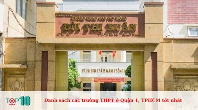 Danh sách các trường THPT ở Quận 1, TPHCM tốt nhất