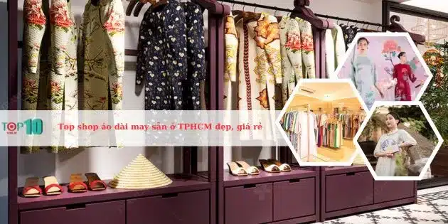 Top địa chỉ mua áo dài may sẵn ở TPHCM đẹp, giá tốt