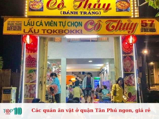 Các quán ăn vặt ở quận Tân Phú ngon, giá rẻ