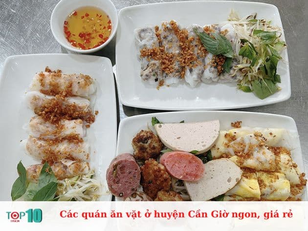 Các quán ăn vặt ở huyện Cần Giờ ngon, giá rẻ