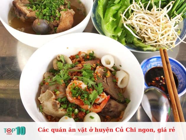 Các quán ăn vặt ở huyện Củ Chi ngon, giá rẻ