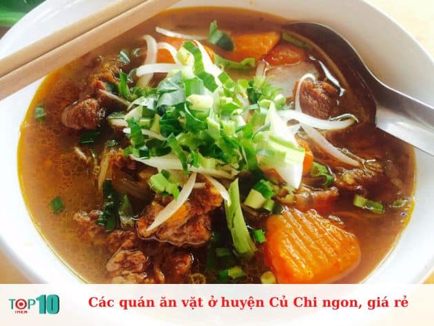 Các quán ăn vặt ở huyện Củ Chi ngon, giá rẻ