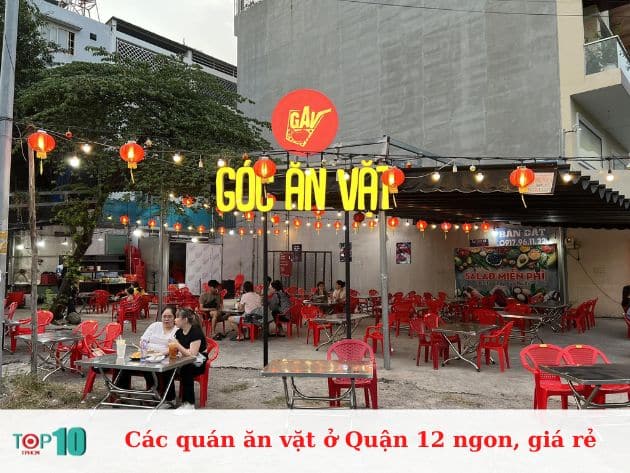 Các quán ăn vặt ở Quận 12 ngon, giá rẻ