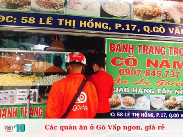 Các quán ăn ở Gò Vấp ngon, giá rẻ