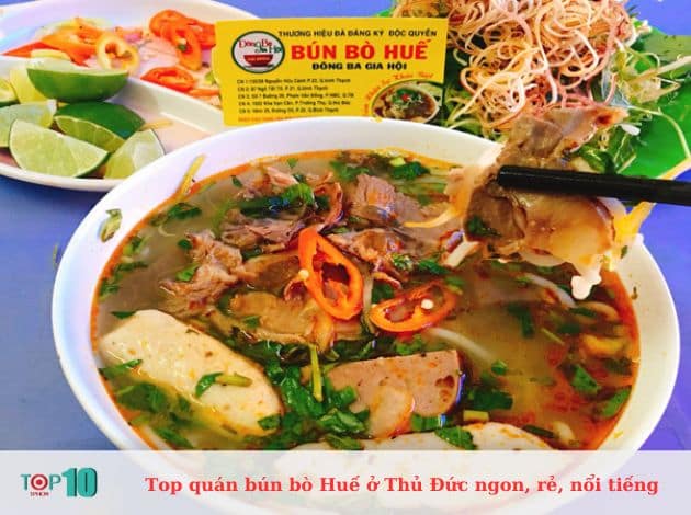 Bún bò Huế Đông Ba Gia Hội