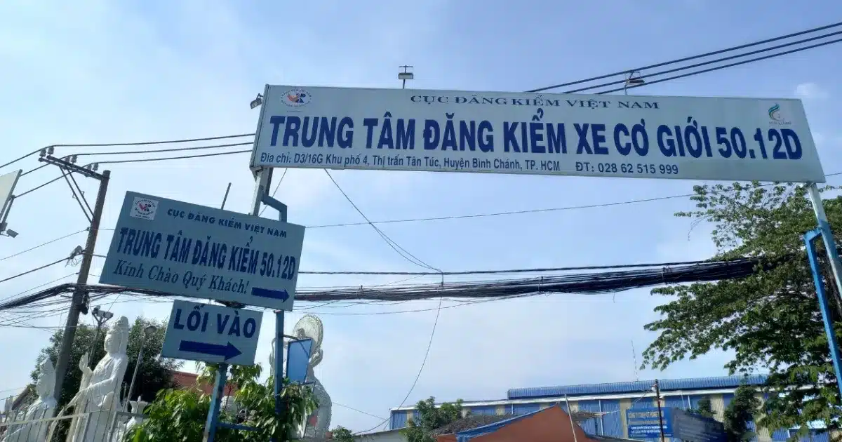 Trung tâm Đăng kiểm ở huyện Bình Chánh