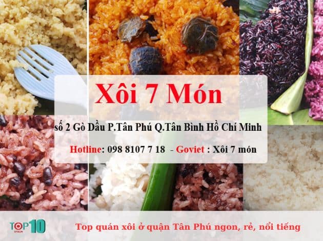 Xôi 7 Món Gò Dầu