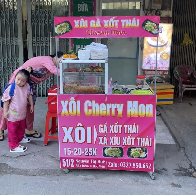 Xôi Gà Xốt Thái Cherry Mon