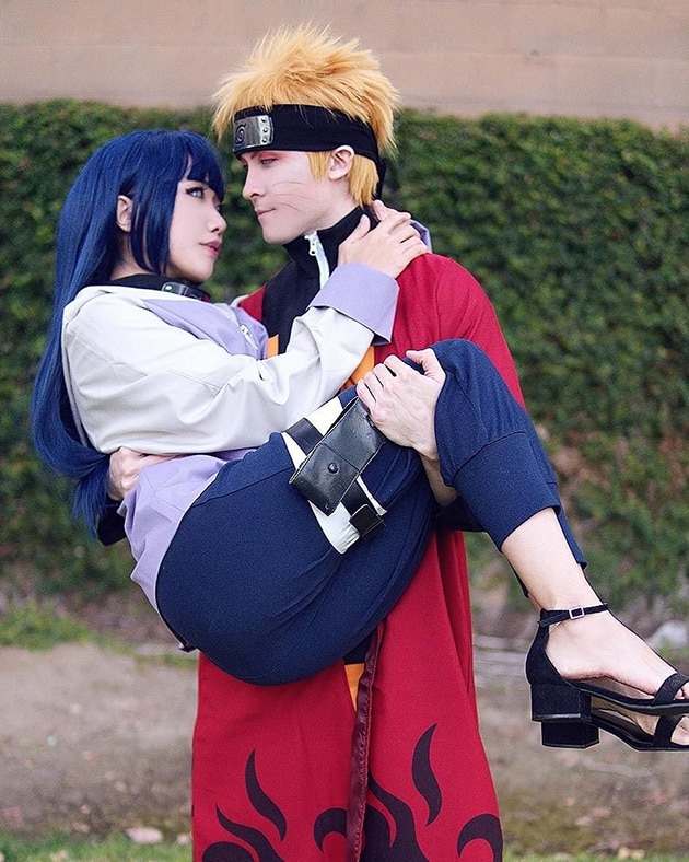 Hình ảnh cosplay cặp đôi Hinata và Naruto đẹp và ấn tượng.