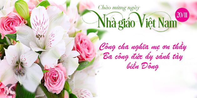 Hình ảnh thiệp chúc mừng ngày nhà giáo Việt Nam