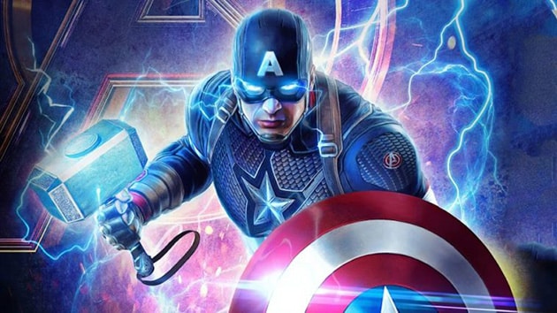 Hình nền 4K Captain America đầy quyền năng.