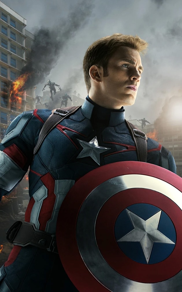 Ảnh Captain America chiến đấu siêu ngầu.