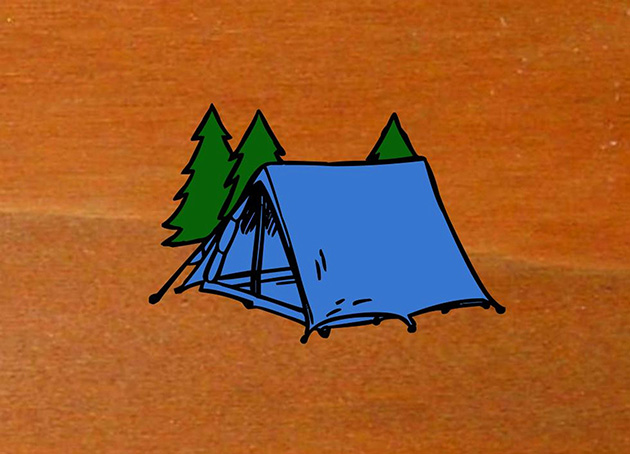 Tranh vẽ lều trại tuyệt đẹp nhất