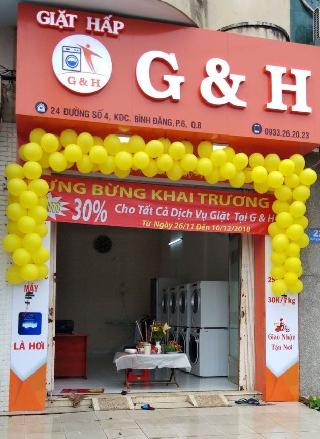 Giặt hấp sấy ủi G&H