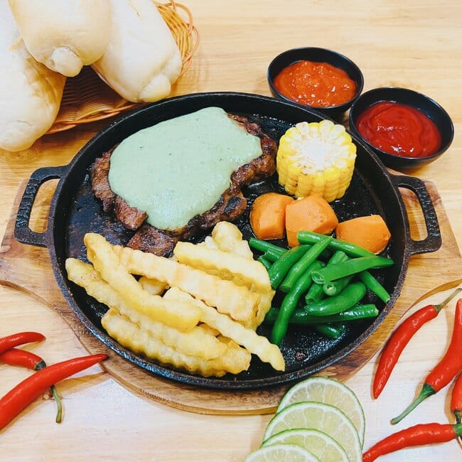 nhà hàng, quán ăn beefsteak chất lượng