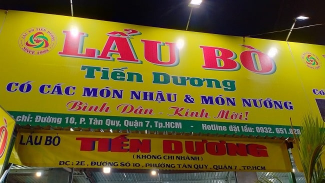 Lẩu bò Tiến Dương