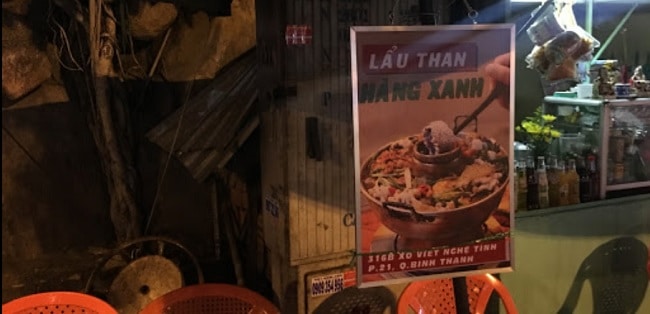 Lẩu than Hàng Xanh