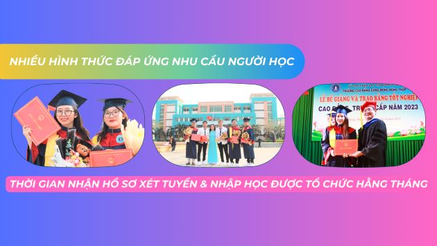 Xét tuyển trường cao đẳng cộng đồng Đồng Tháp