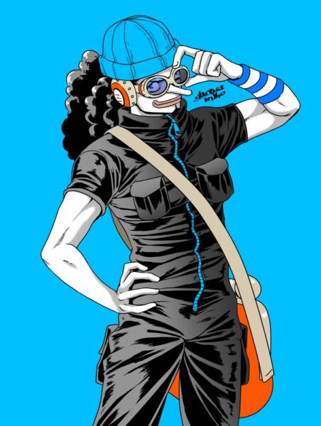 Hình vẽ nhân vật Usopp của fan One Piece.