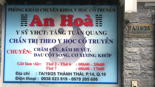 phòng khám y học cổ truyền quận 10 được đánh giá cao