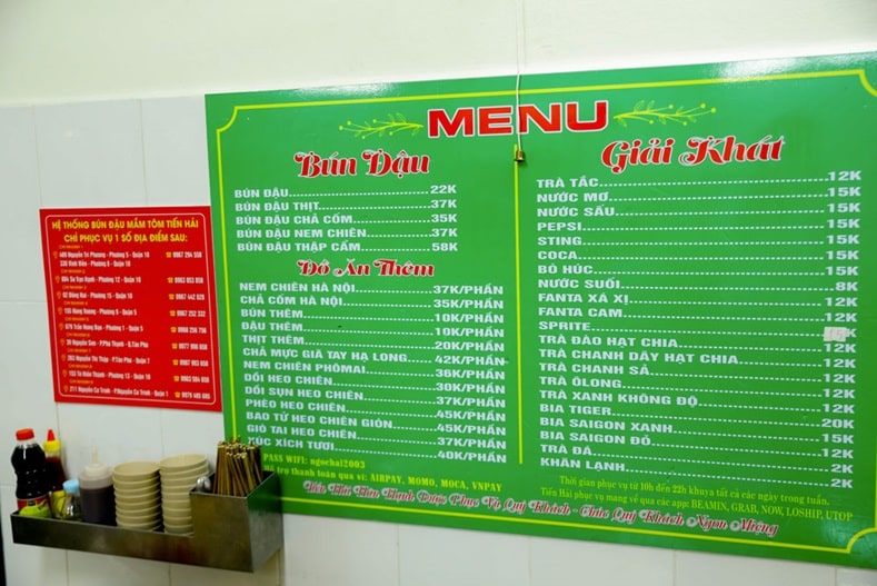 Địa điểm ăn bún đậu mắm tôm ở Tân Phú ngon, chất lượng