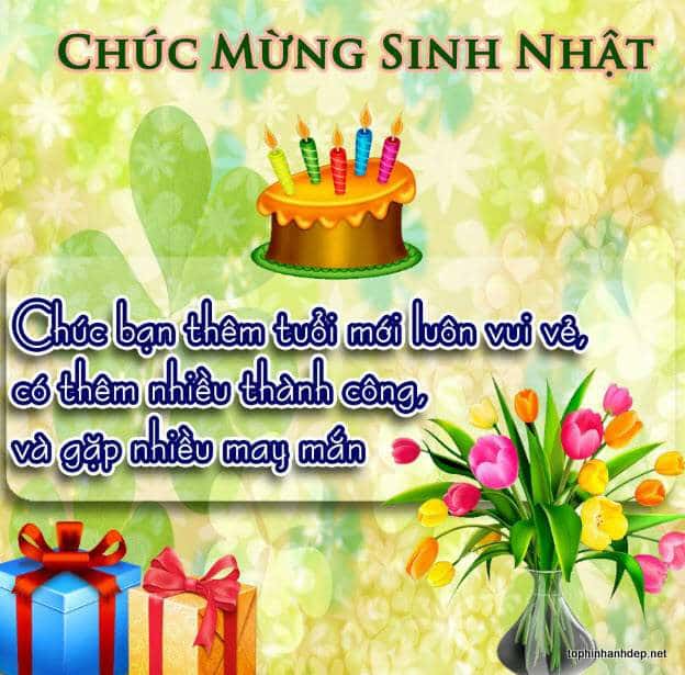 Hình chúc sinh nhật gửi tặng bạn nam thân thiết.