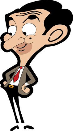 Hình Mr Bean hoạt hình hài hước.