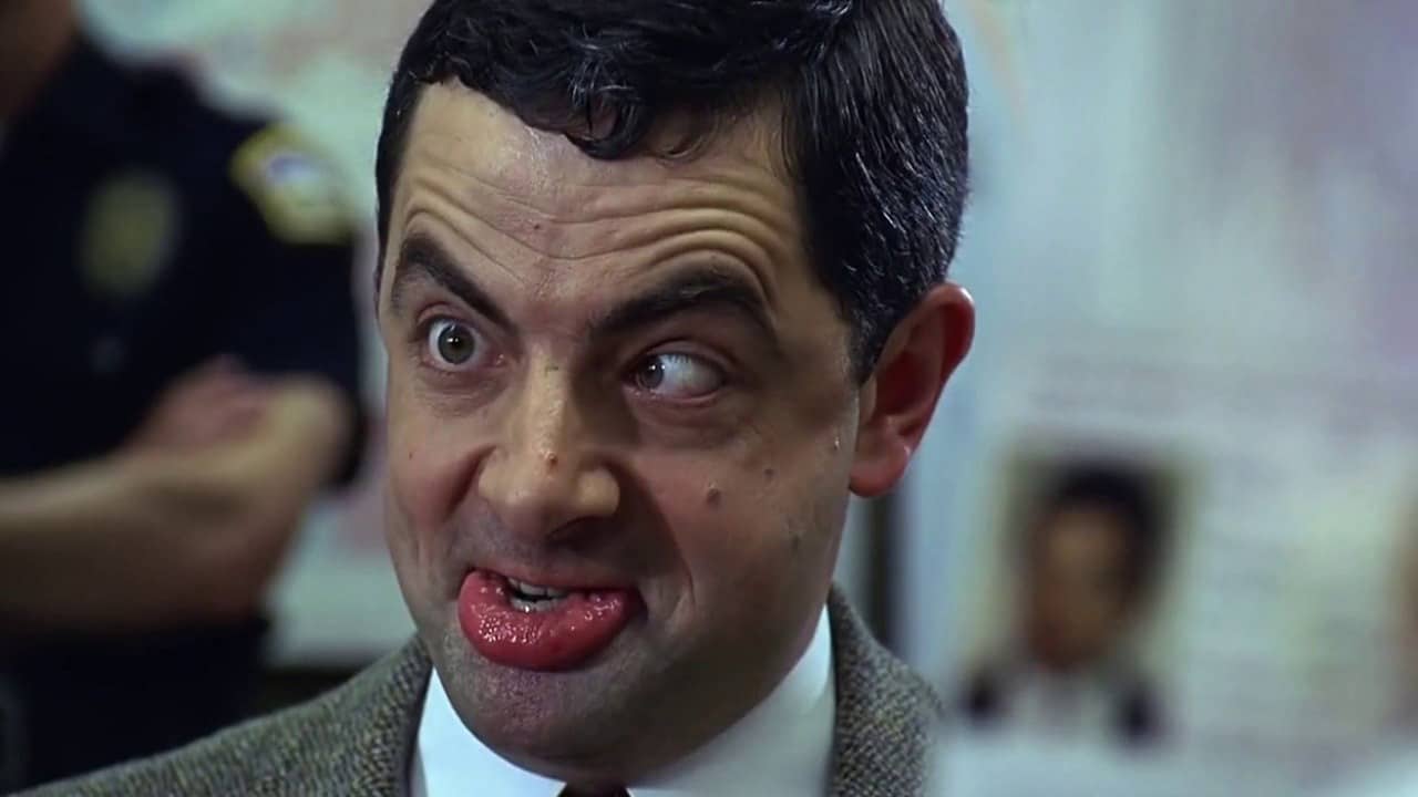 Bức ảnh chề môi của Mr. Bean.