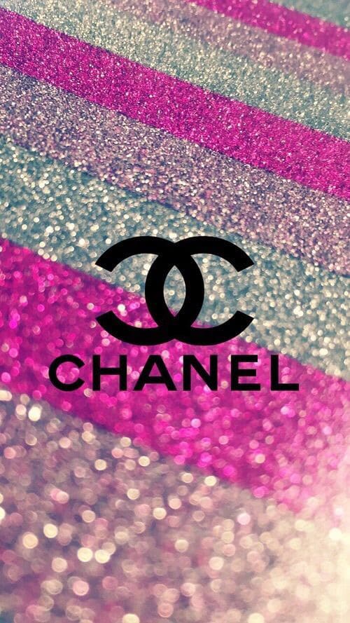 Ảnh nền Chanel lấp lánh đa sắc màu.