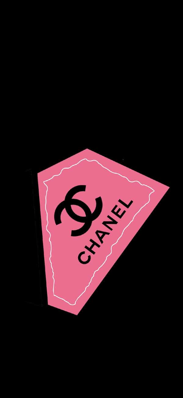 Ảnh thẻ tag Chanel trên nền đen xinh đẹp tuyệt vời.