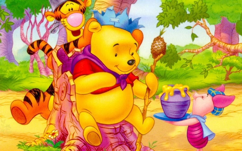 Hình nền gấu Pooh và những người bạn.