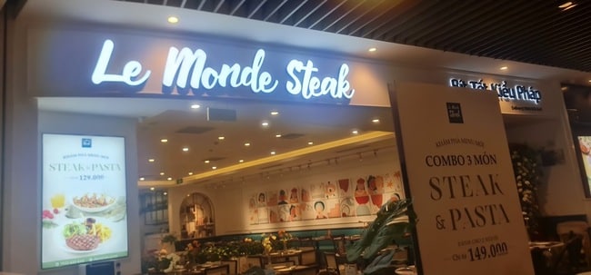 Le Monde Steak - Bít Tết Kiểu Pháp là hệ thống Bít Tết phong cách Pháp 