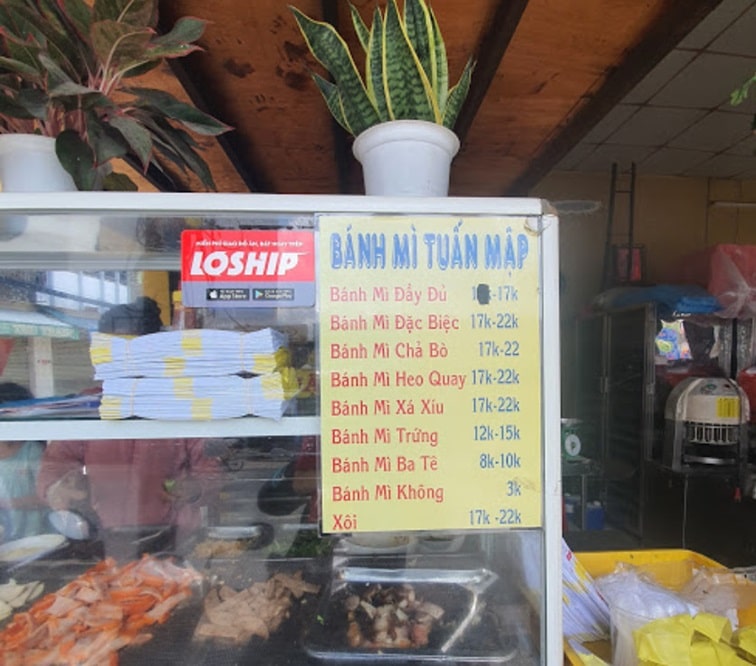 Quán bánh mì ở Tân Phú giá rẻ