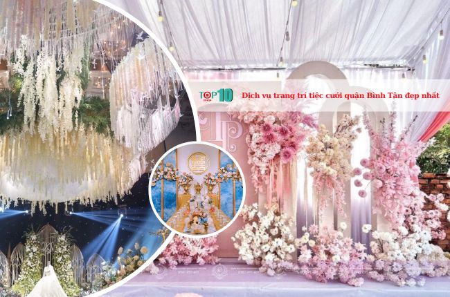 Dịch vụ trang trí tiệc cưới ở quận Bình Tân đẹp nhất