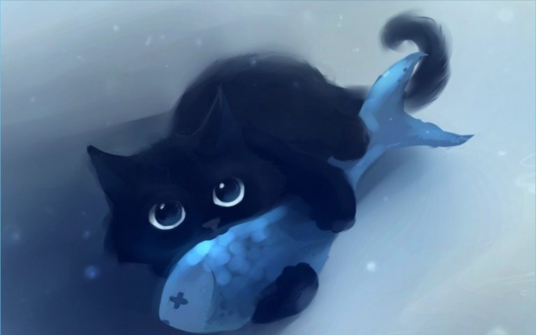 99+ Hình ảnh Mèo đen Anime Ngầu, Cute, Dễ thương