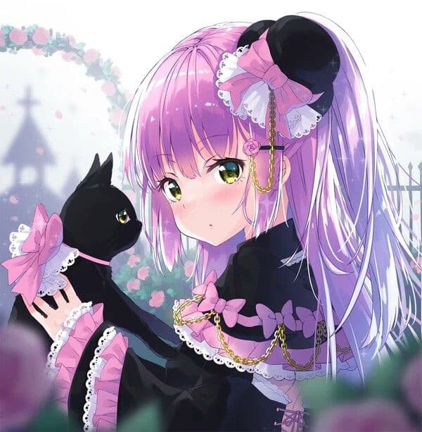 Tổng hợp ảnh mèo đen anime độc đáo.