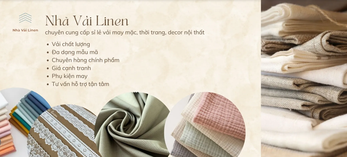 Nhà Vải Linen chuyên cung cấp vải linen