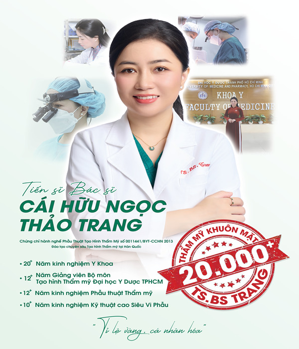 Tiến sĩ – Bác sĩ Cái Hữu Ngọc Thảo Trang (Dr Trang TARA): Chuyên gia nâng mũi hàng đầu tại TP.HCM