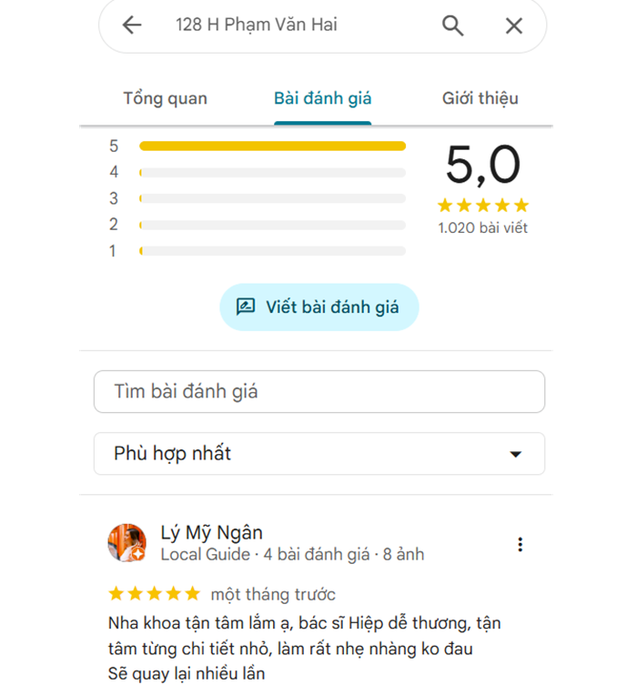 Khách hàng review về dịch vụ tại Nha khoa GTGT