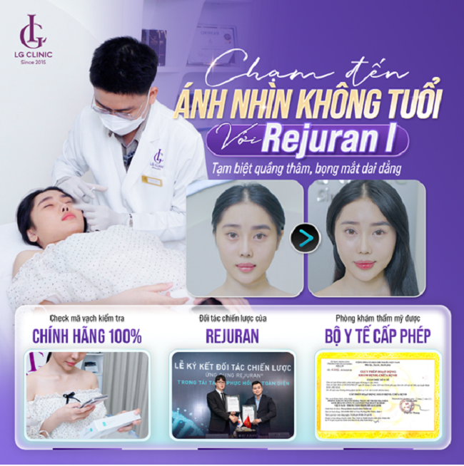 Rejuran I là dòng sản phẩm trị thâm mắt được ưa chuộng nhất tại LG Clinic