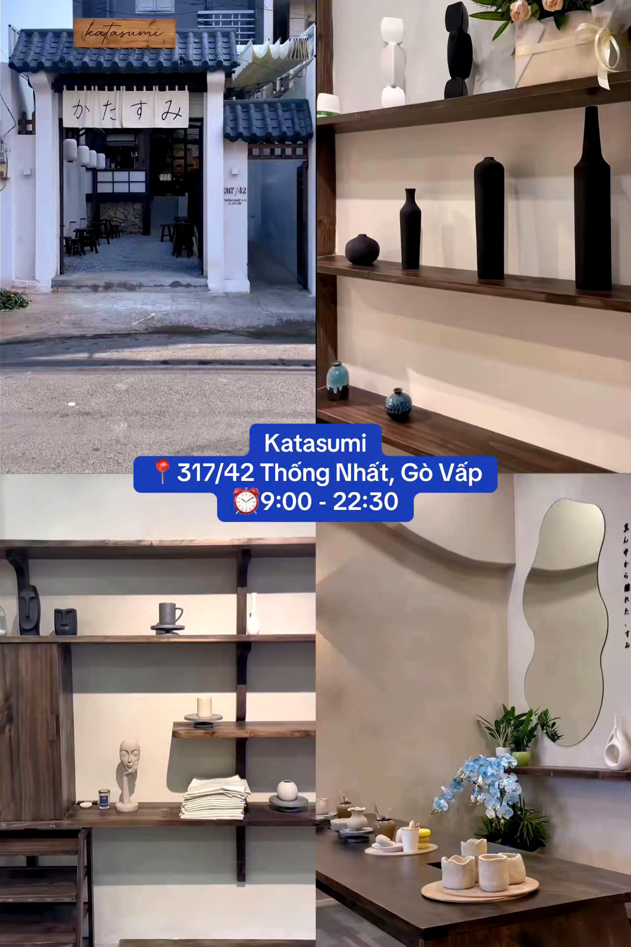 Katasumi gây ấn tượng với phong cách tối giản, yên tĩnh và không gian tinh tế đậm chất Nhật Bản