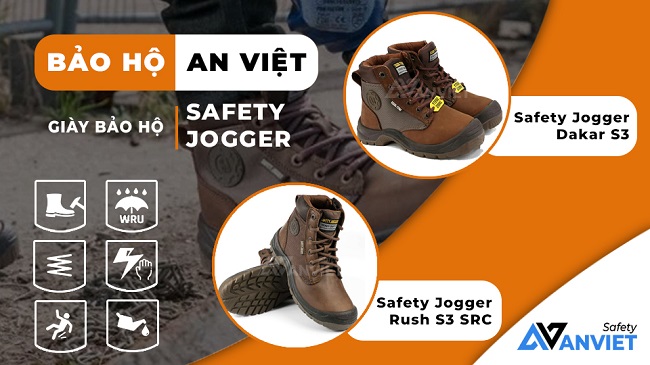 Giày bảo hộ Safety Jogger X2020P Dakar S3 và Safety Jogger Rush S3 SRC.