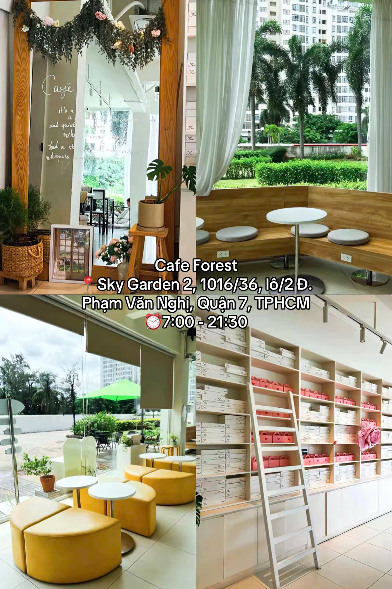 Góc check-in đẹp tại quán Cafe Forest ở Quận 7