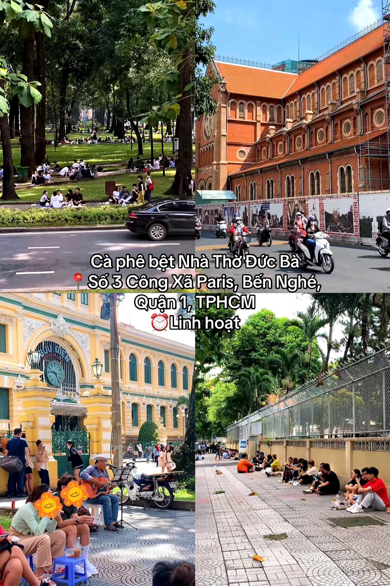 Địa điểm vui chơi, du lịch ở TPHCM - Cà phê bệt Nhà Thờ Đức Bà