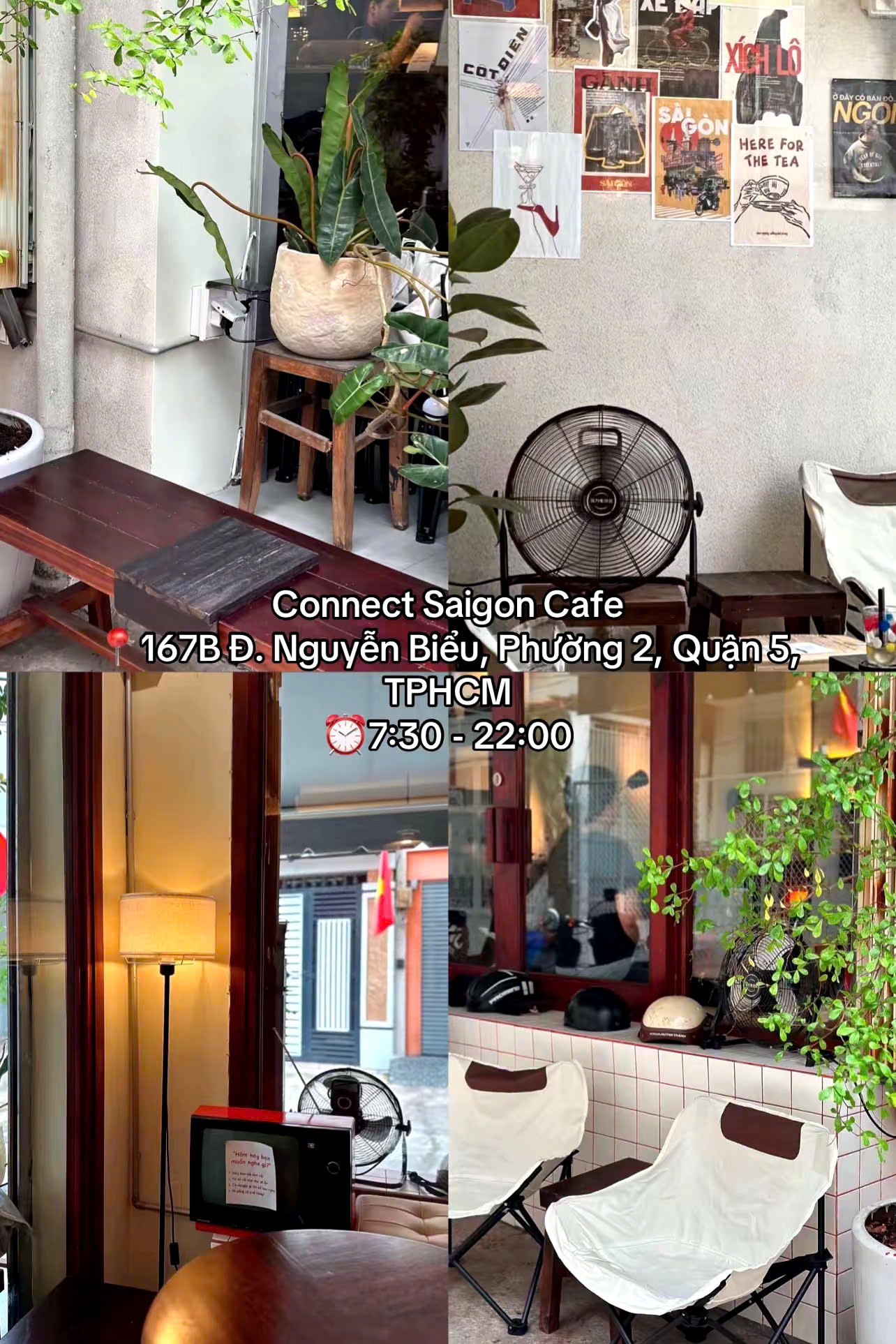 Connect Saigon Cafe mang không gian ấm cúng, hiện đại và mộc mạc, tạo cảm giác thư giãn và gần gũi cho bất kỳ ai ghé thăm.
