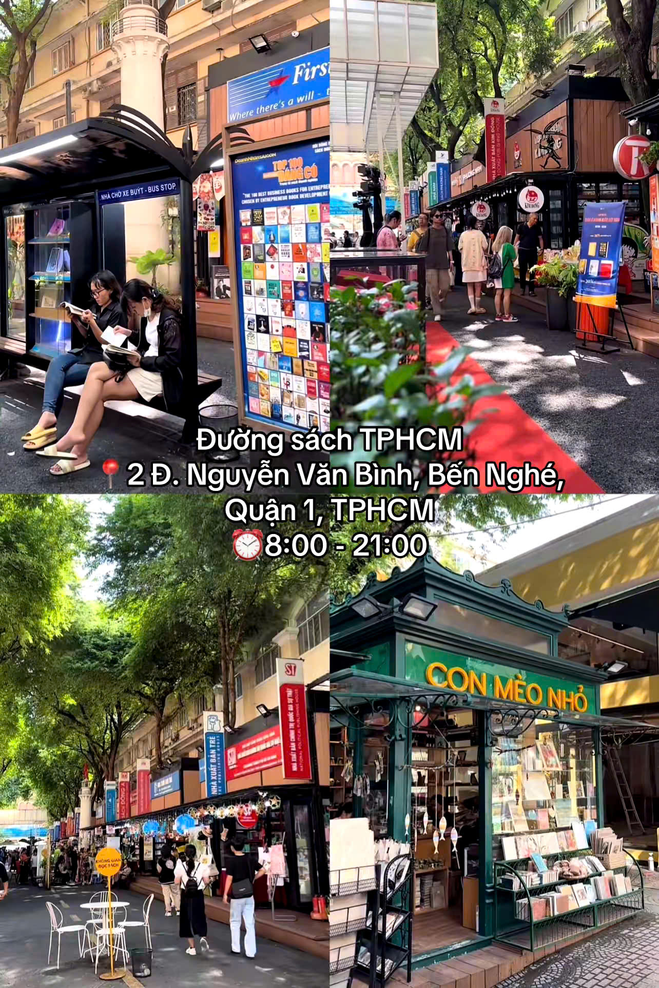 Địa điểm vui chơi, du lịch ở TPHCM - Đường sách TPHCM