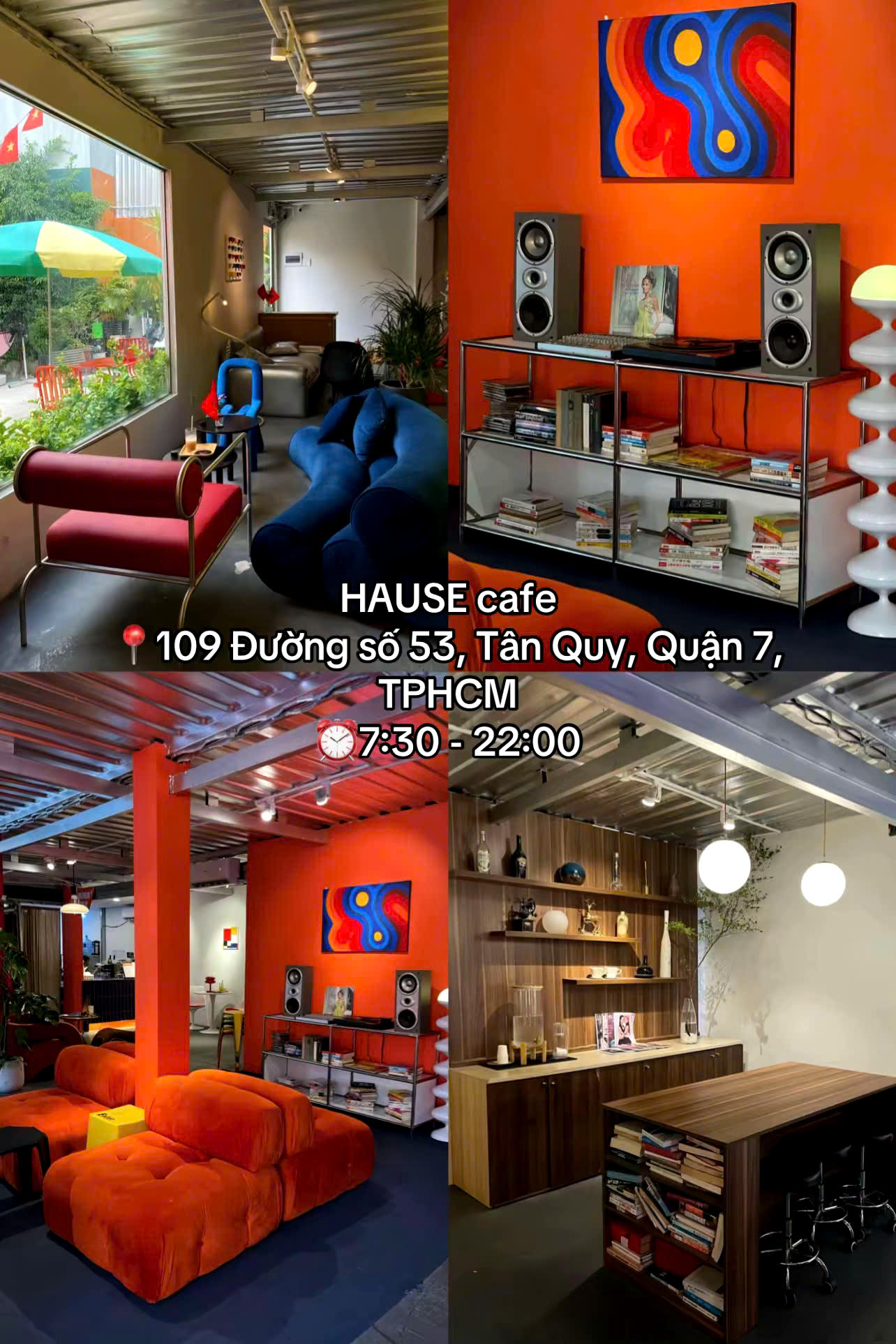 Phong cách thiết kế độc đáo tại HAUSE Cafe Quận 7