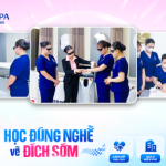 Lớp học tại LG Spa Training Center giới hạn 12 học viên, đào tạo 1:1, cầm tay chỉ việc